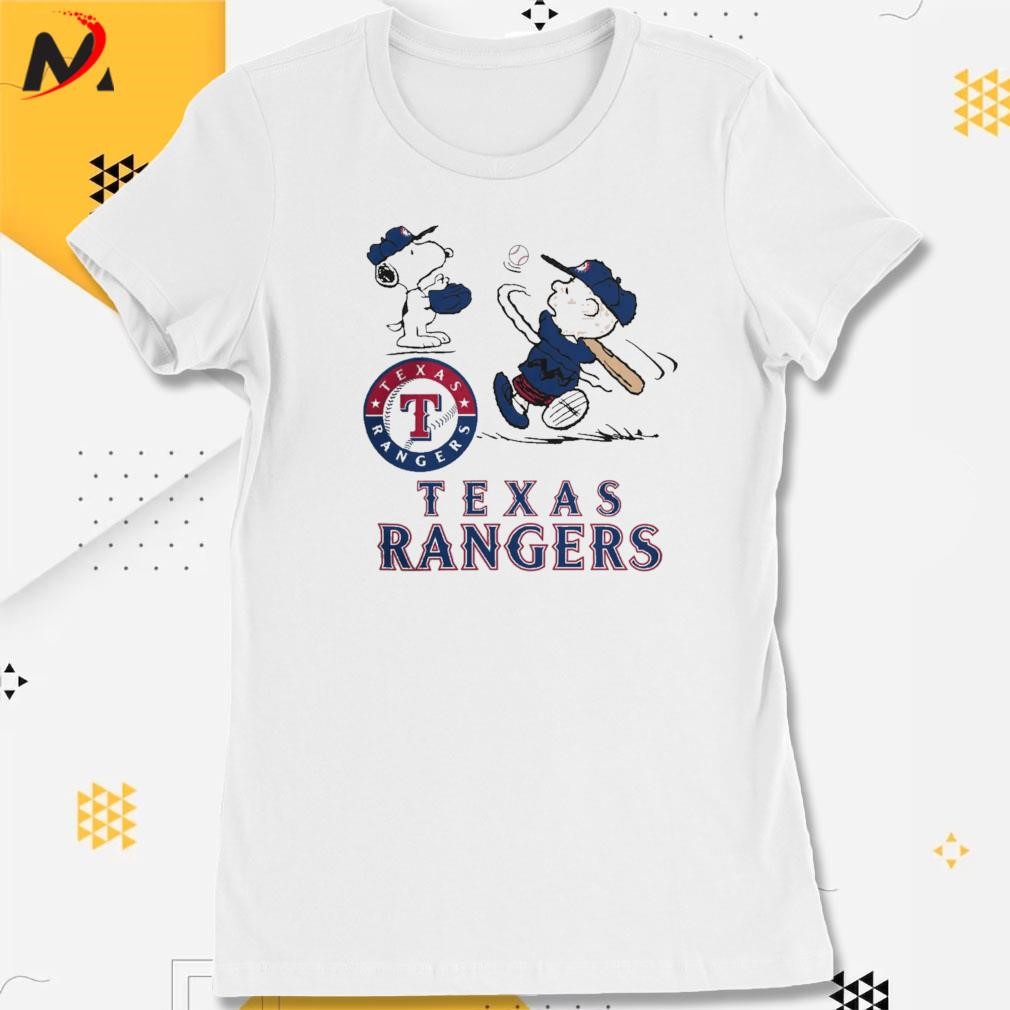 Texas Rangers X Peanuts Snoopy And Charlie Brown Alcs 2023 T-shirt