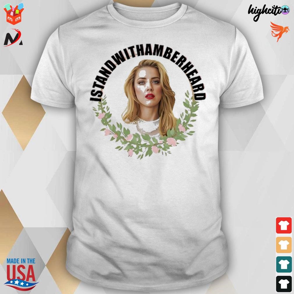 Official Amber Heard Warrior I Stand With Amber Heard Photo T-shirt