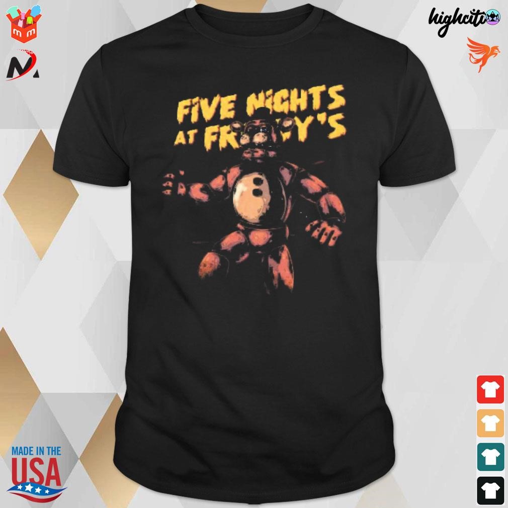 Official Five Nights At Freddy's 2023 Vintage T-shirt