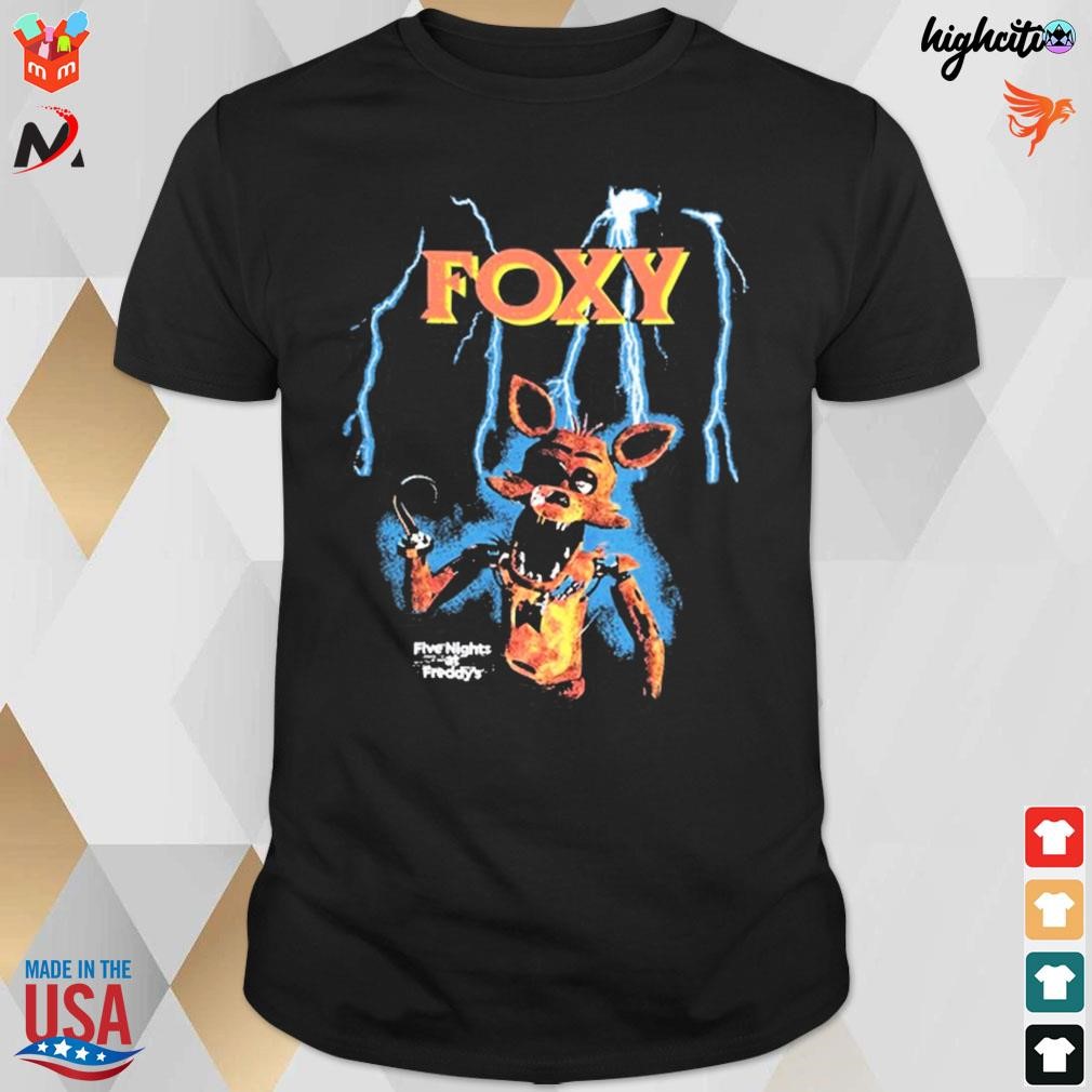 Official Foxy lightning five nights at Freddy's vintage t-shirt