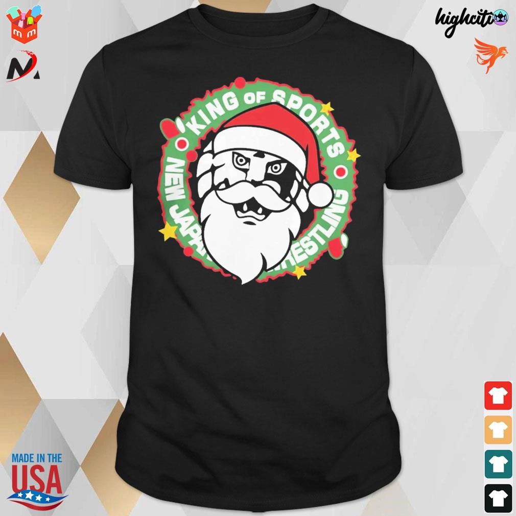 Official King of sports new Japan Pro Wrestling Christmas t-shirt