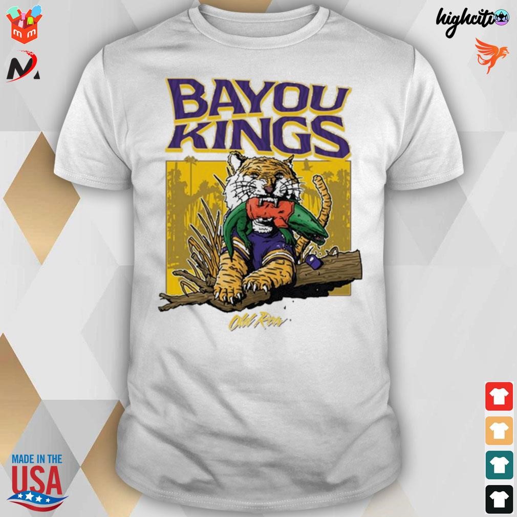 Official Lsu Tigers Bayou Kings Drawing T-shirt