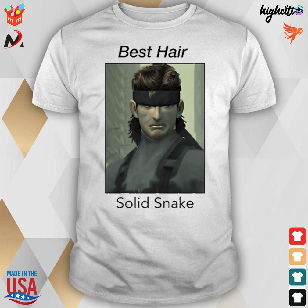Official Metal Gear wiki best hair Solid Snake photo t-shirt