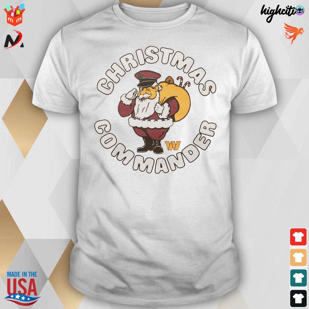Washington Commanders Christmas mascot t-shirt